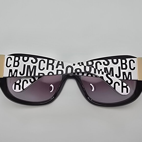 Marc Jacobs MMJ009 White on Grey Frame Brown Gradient Lens Sunglasses 60-18-110 main image 7